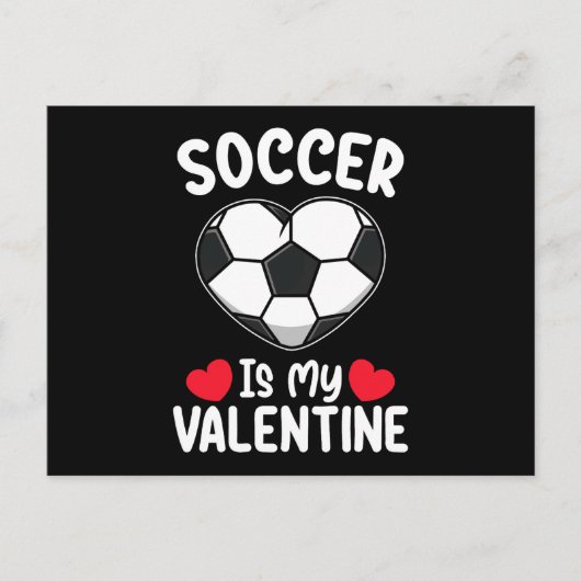 Carte Postale Le Football Est Mon Sport De Saint Valentin (Devant)