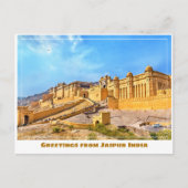 Carte Postale Le fort d'Amer à Jaipur en Inde (Devant)