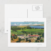 Carte Postale Le Fort, le lac Champlain à l'écart (Devant / Derrière)