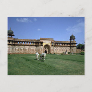 Carte Postale Le Fort Rouge, Agra, Rajasthan, Inde