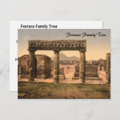 Carte Postale Le Forum, Pompéi, Campanie, Italie (Devant / Derrière)