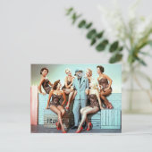 Carte Postale Le Fox est l'homme de dames (Debout devant)