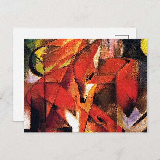 Carte Postale Le Fox par Franz Marc (Devant / Derrière)