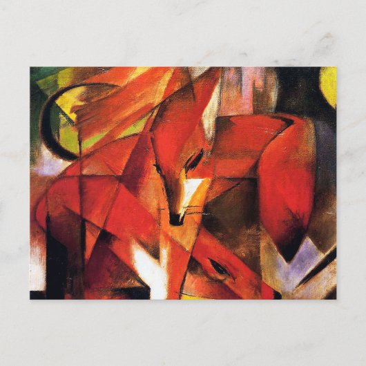 Carte Postale Le Fox par Franz Marc (Devant)