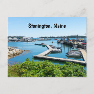 Carte Postale Le front de mer à Stonington, Maine