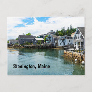 Carte Postale Le front de mer à Stonington, Maine