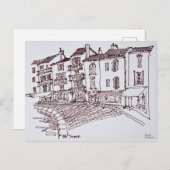 Carte Postale Le front de mer de Saint-Tropez | Saint-Tropez, Fr (Devant / Derrière)