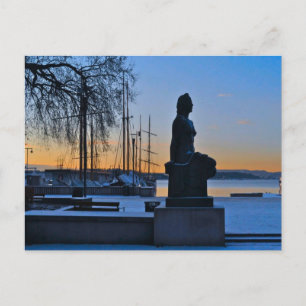 Carte Postale Le front de mer et la marina d'Oslo