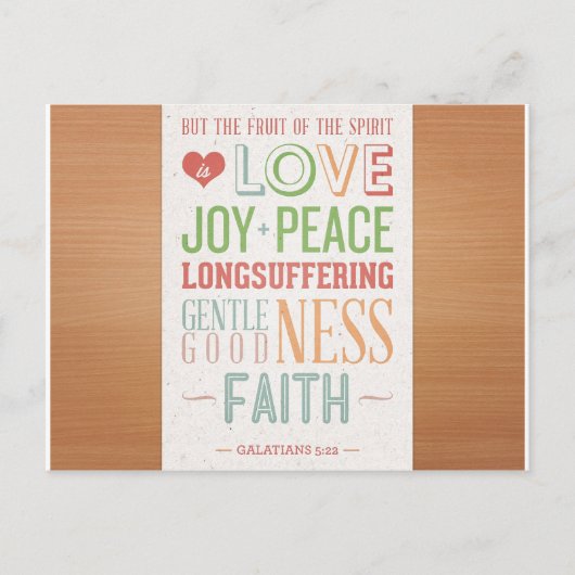 Carte Postale Le fruit de l'esprit (Devant)