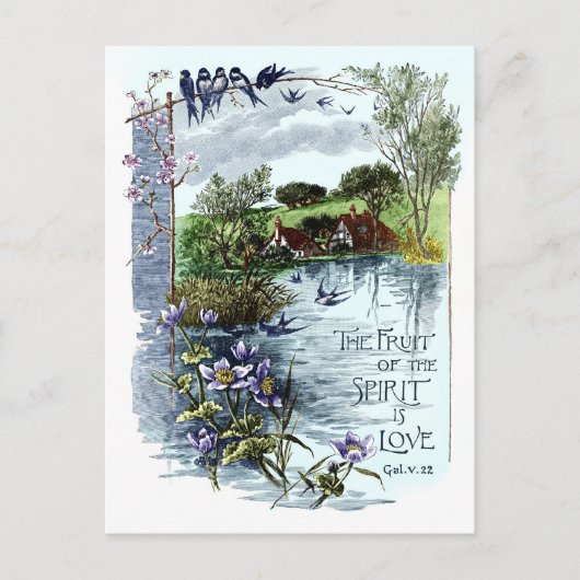 Carte Postale Le Fruit De L'Esprit Est Amour (Devant)