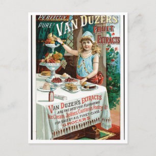 Carte Postale Le fruit de Van Duzer extrait l'art publicitaire V