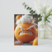 Carte Postale Le Fruit Orange Angry (Debout devant)