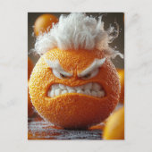 Carte Postale Le Fruit Orange Angry (Devant)