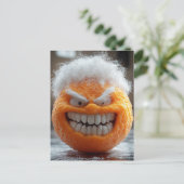 Carte Postale Le Fruit Orange Effrayant (Debout devant)