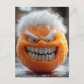Carte Postale Le Fruit Orange Effrayant (Devant)