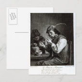 Carte Postale Le fumeur flamand (Devant / Derrière)