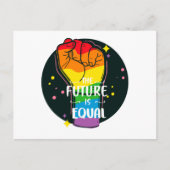 Carte Postale Le Futur Est Égal Poing Levés (Devant)