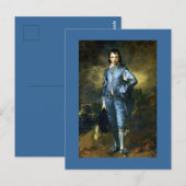 Carte Postale Le garçon bleu par Thomas Gainsborough (Devant / Derrière)