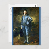 Carte Postale Le garçon bleu par Thomas Gainsborough (Devant / Derrière)
