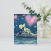 Carte Postale Le garçon et son dragon (Debout devant)