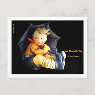 Carte Postale Le Garçon Parapluie