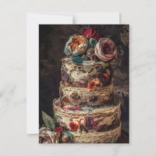 Carte Postale Le Gâteau de Mariage
