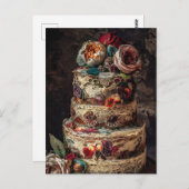 Carte Postale Le Gâteau de Mariage (Devant / Derrière)