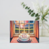 Carte Postale Le gâteau du 250e anniversaire de l'Amérique (Debout devant)