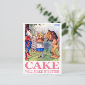 CARTE POSTALE LE GÂTEAU LE RENDRA MEILLEUR (Debout devant)