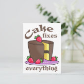 Carte Postale Le gâteau répare tout (Debout devant)