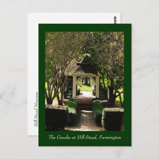 Carte Postale Le Gazebo à Hill-Stead (Devant / Derrière)