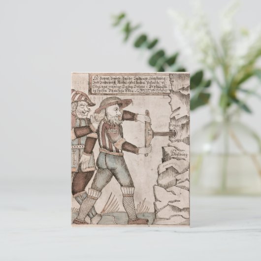 Carte Postale Le géant Baugi, persuadé par Odin (Debout devant)