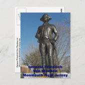 Carte Postale Le général Friedrich von Steuben à Monmouth (Devant / Derrière)