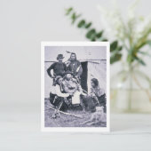 Carte Postale Le général George A. Custer (1839-1876) avec son I (Debout devant)