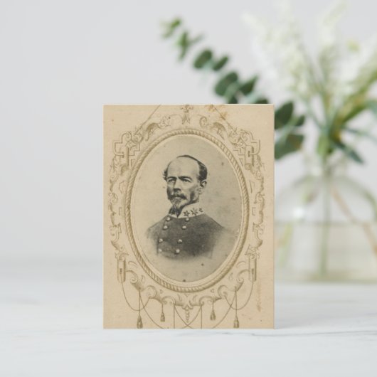 Carte Postale Le général Joseph E. Johnston (Debout devant)
