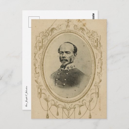 Carte Postale Le général Joseph E. Johnston (Devant / Derrière)