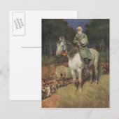 Carte Postale Le général Lee sur son célèbre chargé, 'Voyageur' (Devant / Derrière)
