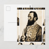Carte Postale Le général Stonewall Jackson Légende de la guerre  (Devant / Derrière)