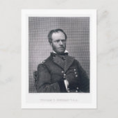 Carte Postale Le général William Tecumseh Sherman, gravé après u (Devant)