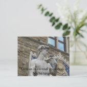 Carte Postale Le génie est la patience éternelle. - Citation Mic (Debout devant)