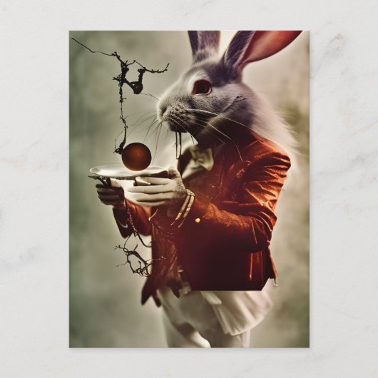 Carte Postale Le Gentleman lapin (Devant)