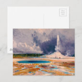 Carte Postale Le geyser Castle, parc national de Yellowstone 187 (Devant / Derrière)