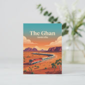 Carte Postale Le Ghan, voyage ferroviaire dans l'Outback austral (Debout devant)
