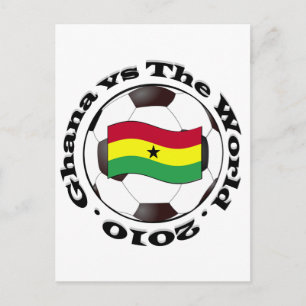 Carte Postale Le Ghana contre le monde