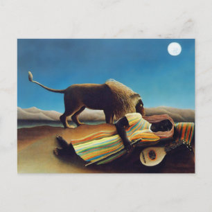 Carte Postale "Le gitan de sommeil" par Henri Rousseau