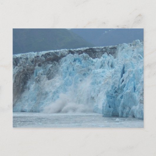 Carte Postale Le glacier Hubbard s'écrase dans le golfe d'Alaska (Devant)