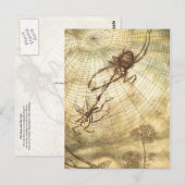 Carte Postale Le Gnat et le Lion (Devant / Derrière)