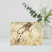 Carte Postale Le Gnat et le Lion (Debout devant)