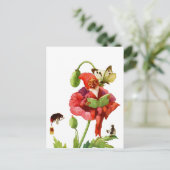 Carte Postale Le Gnome du coquelicot (Debout devant)