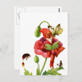 Carte Postale Le Gnome du coquelicot (Devant / Derrière)